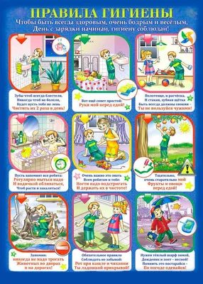 правила для детей в картинках Гигиена детей дошкольного возраста: Правила  личной гигиены #yandeximages | Дошкольник, Детский сад, Дошкольные проекты