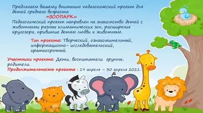 Конспект НОД по познавательно-речевому развитию детей 6–7 лет «Путешествие  в зоопарк» (14 фото). Воспитателям детских садов, школьным учителям и  педагогам - Маам.ру