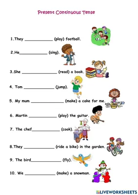 PRESENT CONTINUOUS/SIMPLE ESL EFL printable worksheet activities | Made By  Teachers