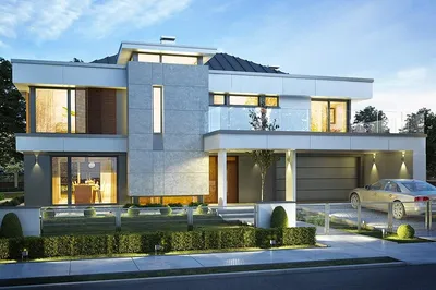 Самые красивые дома: Черно-белый прямоугольный дом, Торонто, Онтарио, Канада