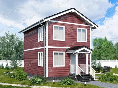 Проект прямоугольного дома с плоской крышей в стиле Хай Тек, цена  строительства под ключ