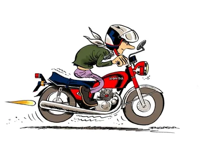 Прикольные рисунки мотоцикла - 73 фото
