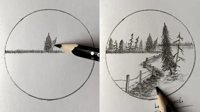Сложные рисунки карандашом про природу (69 фото) » Рисунки для срисовки и  не только