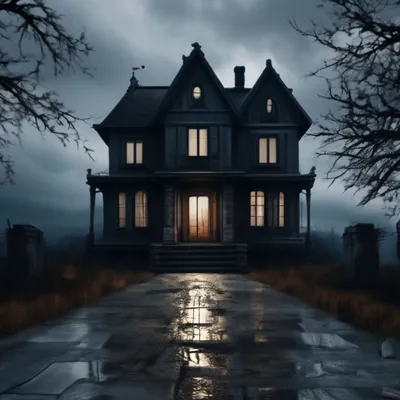 Призрак дома на холме... …» — создано в Шедевруме