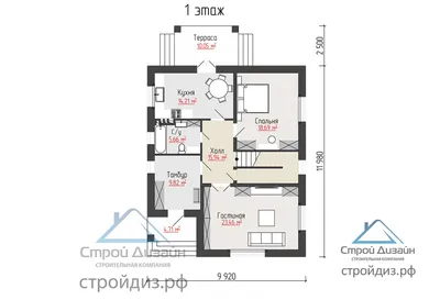 Проект дома с мансардой и гаражом 13 на 13 | Архитектурное бюро \"Беларх\" -  Авторские проекты планы домов и коттеджей
