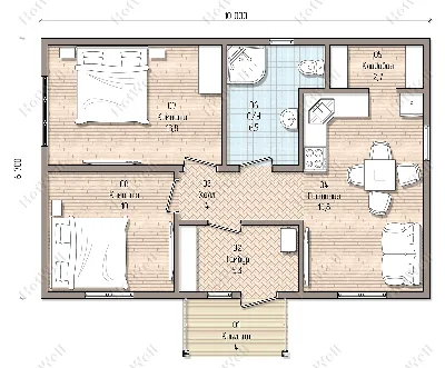 Проекты домов 130 м² в два этажа (2 этажа)