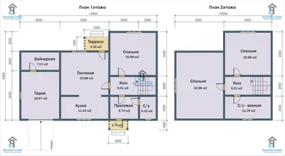 Проекты домов и коттеджей с 4 (четырьмя) спальнями - цены, планы,  планировки, фото