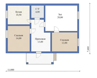 Проект дома 95 кв м - 03-53 🏠 | СтройДизайн