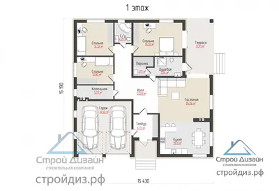Лотос» - компактный двухэтажный дом: цены, планировка. Купить проект 557E