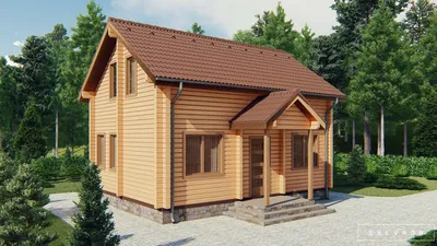 Дома из бревна под ключ, проекты и цены - строительство дома из бревна на  заказ