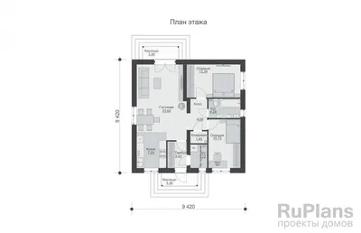 Проект дома 10х10 с отличной планировкой из бруса в 2 этажа