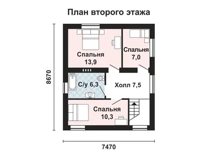 Проект двухэтажного дома 150 м2 - ПроектМаркет