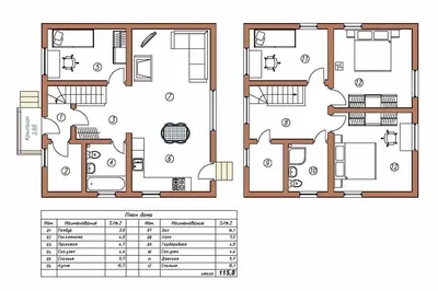 Проекты домов до 100 м² - Планы, 3D виды, фото, чертежи и планировки  коттеджей до 100 кв м