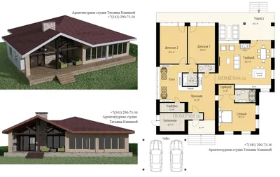 Проекты одноэтажных домов с планировками и кол-вом материалов