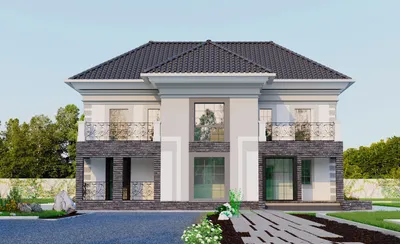 Проекты домов от 200 до 250 кв м, цены на строительство и фото в  Санкт-Петербурге - Новый Коттедж