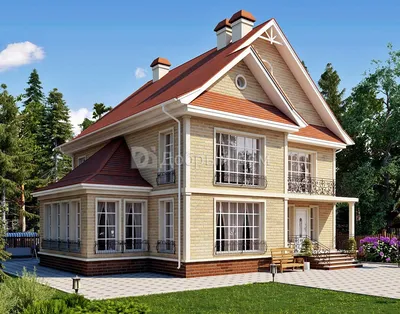 Проект кирпичного дома 48-32 :: Интернет-магазин Plans.ru :: Готовые проекты  домов