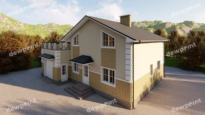 Дом с мансардой и гаражом до 150 м2. | Arplans.ru - проекты домов | Дзен