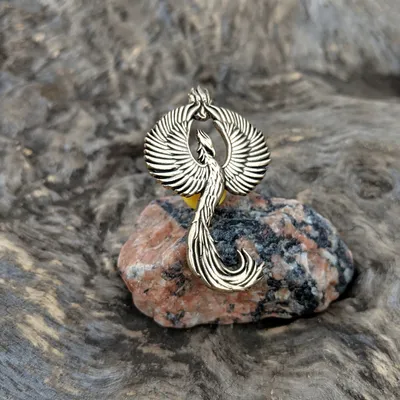 Птица Феникс, сувенирная статуэтка из бронзы. || Художественная литейная  мастерская А-Элит (Подарки из бронзы)