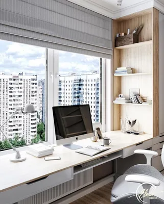 Рабочая зона у окна: советы по обустройству и идеи для разных комнат (90  фото) - Дом Mail.ru