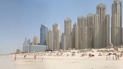 Пляж JBR, Обзор Дубай Марина 2023! - YouTube