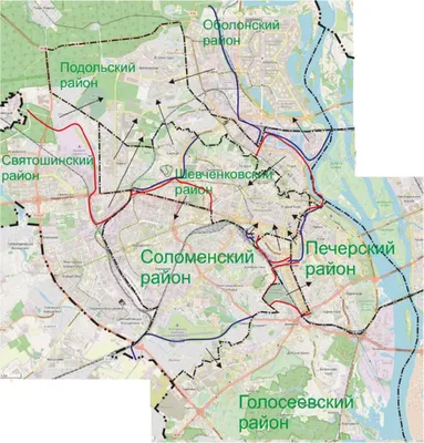 Районы Киева | KYIVMAPS - События там, где ты!