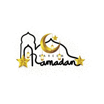 Счастливый Рамадан Счастливый Ид Рамадан Карим Исламская Луна Ид Мубарак И  Идея Приветствия Рамадана — стоковые фотографии и другие картинки Ramadan  Kareem - iStock