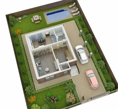 Проект одноэтажного жилого дома на участке 10 соток #проектыдомов #проект  #красивыепроекты - YouTube