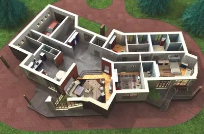 Планировка дома от специалистов | 3д планировка двухэтажного дома |  Планировка загородного дома с гаражом
