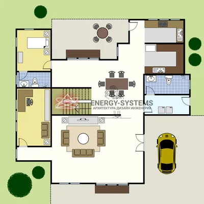 Расположение комнат в доме по сторонам света • Energy-Systems