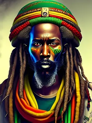 Jamaican rasta hat.Hair dreadlocks.reggae .funny avatar Stock Vector |  Adobe Stock