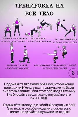 Упражнения для всего тела. | Body, Workout, Psychology