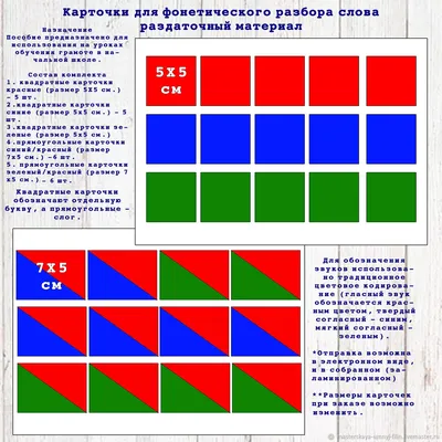 Электронный набор. \"Карточки Разбор слова\" в интернет-магазине Ярмарка  Мастеров по цене 85 ₽ – L4TZQRU | Шаблоны для печати, Уфа - доставка по  России