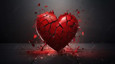 Разбитое сердце рисунок - 64 фото