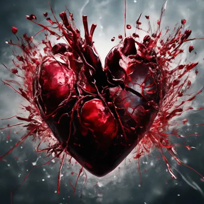 Человек держит в руках разбитое сердце. Отказ в красном центре разрывая  связь Стоковое Фото - изображение насчитывающей тоскливость, потеря:  182674256