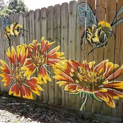 Забор на даче: как украсить при помощи растений и другие идеи декора ❤️ |  Instagram