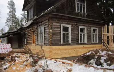 Ремонт старого деревянного дома: своими руками | Реставрация дачного дома |  Фото
