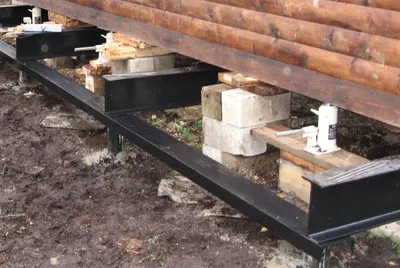 Замена нижних венцов деревянного дома | Ремонт и реконструкция фундамента