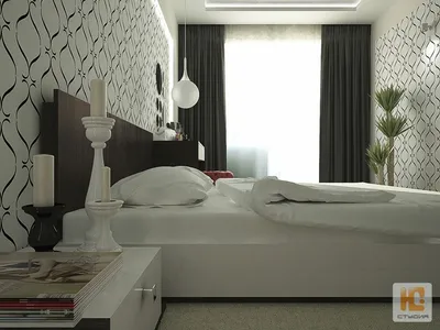 Дизайн спальни в современном стиле | Портфолио компании \"Домострой\"