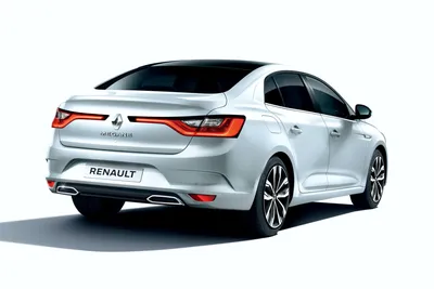 Renault Megane Sedan | 2017MY (Color: Arctic White) | Front Three-Quarter