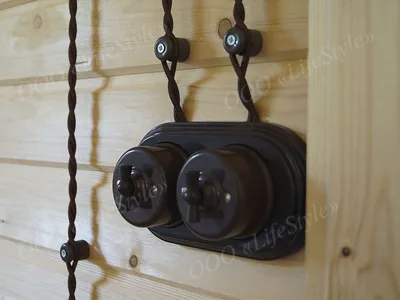 Ретро проводка в деревянном доме | Electro Decor