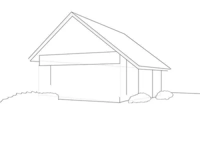 Объемный дом рисунок карандашом легкий (48 фото) » Рисунки для срисовки и  не только