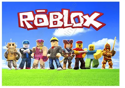 Картинка для торта Роблокс roblox014 съедобная печать на сахарной бумаге