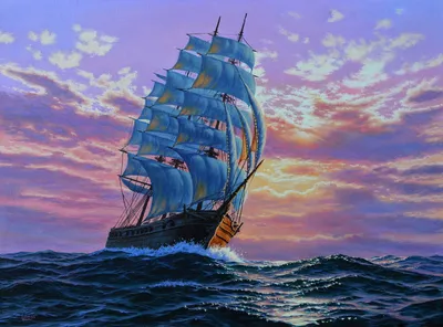 Романтический рисованной морской пейзаж рекламный фон, рекламный фон, Луна,  море фон картинки и Фото для бесплатной загрузки