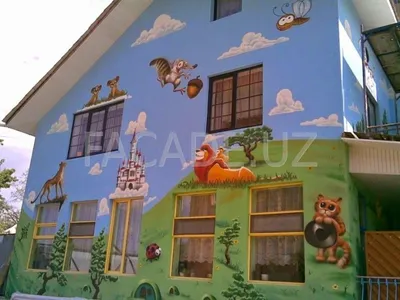 Роспись фасадов домов: продажа, цена в Минске. Отделочные работы от  \"Мастерская \"All-City\"\" - 8240857