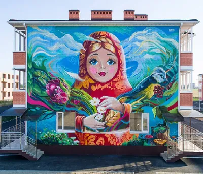 Роспись фасадов домов в СПб: цены, фото, виды