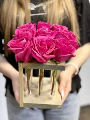 1️⃣ Синяя роза в колбе Алматы | Цветы с доставкой от 30 мин