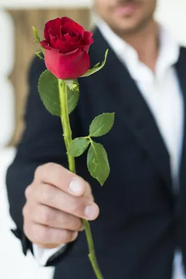 Роза в руке: символ любви и страсти