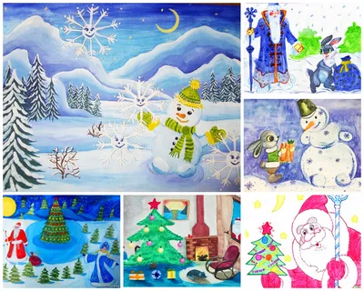 Новогодние картинки для срисовки для открытки (39 фото) » Уникальные и  креативные картинки для различных целей - Pohod.club