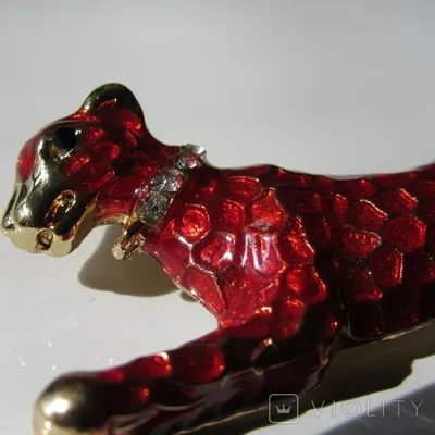 Pink panther, brooch, брошь «Розовая пантера» | Brooch