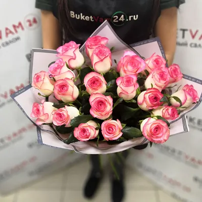 Букет розовых роз – купить в интернет-магазине, цена, заказ online